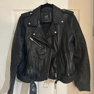Zara TRF leather jacket